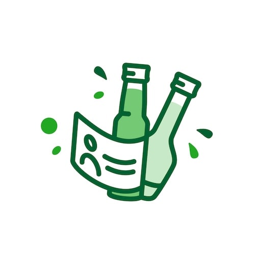 Likör-Minis Etiketten 42 x 47 mm 