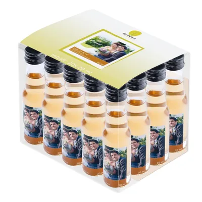 geschenkbox hochzeit likoer minis beige likoerfactory