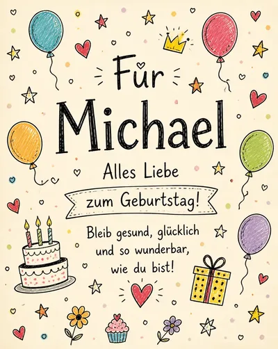 wunschetikett geburtstag michael likoerfactory